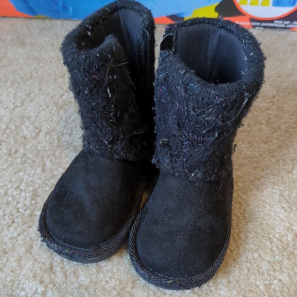 Jumping Beans Black Kids Boots